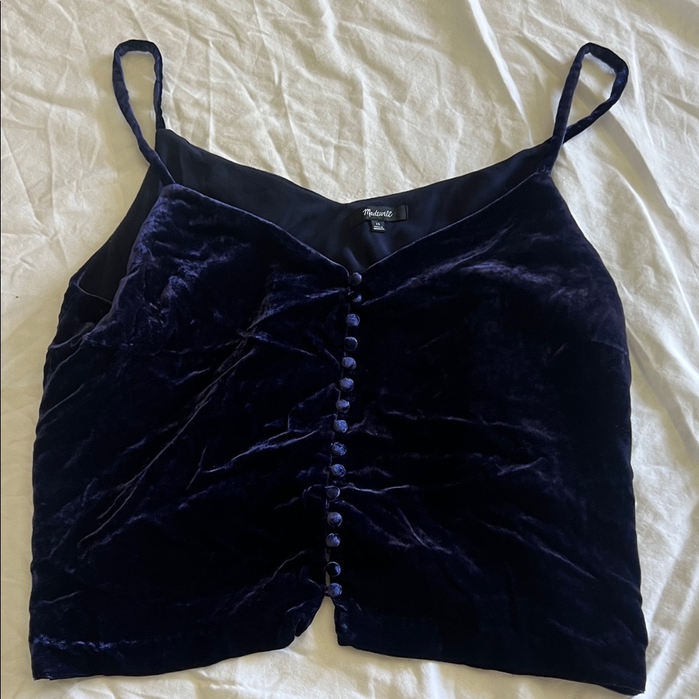 Madewell Midnight Velvet Camisole